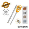 INGCO Τρυπάνι Τετράκοπο SDS plus S4L 6x160mm (DBH1210602C)