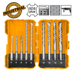 INGCO Τρυπάνια SDS Plus 5-16mm Σετ 9 τεμ. (AKDL30901)