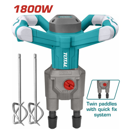 TOTAL ΕΠΑΓΓΕΛΜΑΤΙΚΟΣ ΑΝΑΔΕΥΤΗΡΑΣ ΧΡΩΜΑΤΩΝ ΔΙΠΛΟΣ 1.800W (TD616006)