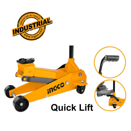 INGCO Υδραυλικός Γρύλος - Καρότσι 3 Τon (HFJ303)