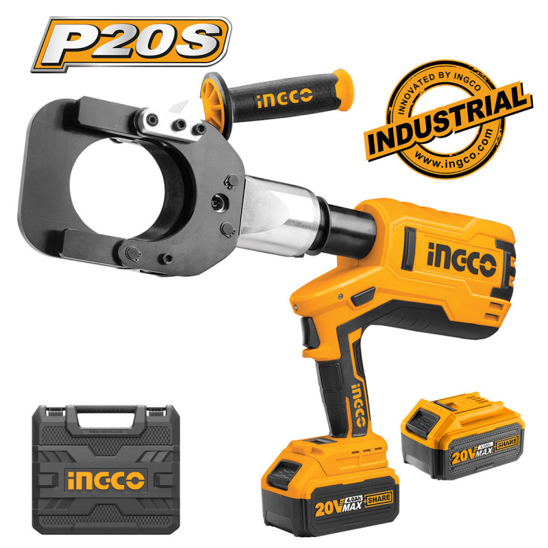 INGCO Υδραυλικός Κόφτης Καλωδίων Μπαταρίας 20V Li-Ion (CRCLI2002)