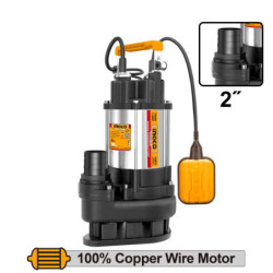 INGCO Υποβρύχια Αντλία Υδάτων INOX Αποχέτευσης - Λυμάτων 750W (SPDS7508)