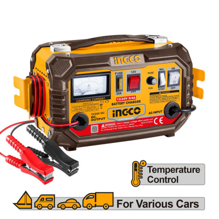INGCO Φορτιστής Μπαταριών 28Ah-180Ah (CB1601)