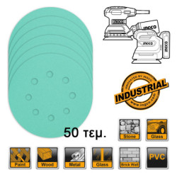 INGCO Φύλλα Λείανσης Τριβείου Φ 125mm Σετ 50 τεμ. για RS32.. CROSLI... (AKRS125050)