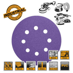INGCO Φύλλα Λείανσης Τριβείου Φ 150mm Σετ 10 τεμ. (AKRS150102)