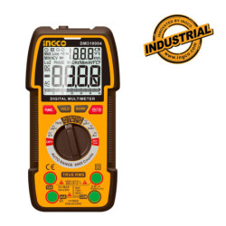 INGCO Ψηφιακό Πολύμετρο 1000V True RMS με Μέτρηση AC/DC/ Αντίστασης/ Χωρητικότητας/ Συχνότητας/ Θερμοκρασίας (DM310004)