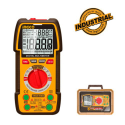 INGCO Ψηφιακό Πολύμετρο 1000V True RMS με Μέτρηση AC/DC/ Αντίστασης/ Χωρητικότητας/ Συχνότητας/ Θερμοκρασίας (DM410003)