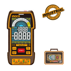 INGCO Ψηφιακό Πολύμετρο 1000V True RMS με Μέτρηση AC/DC/ Αντίστασης/ Χωρητικότητας/ Συχνότητας/ Θερμοκρασίας/ NCV (DM110004)