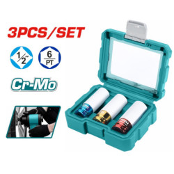 TOTAL ΣΕΤ ΚΑΣΕΤΙΝΑ ΚΑΡΥΔΑΚΙΑ ΑΕΡΟΣ 1/2" 3ΤΕΜ (THMLNS031)