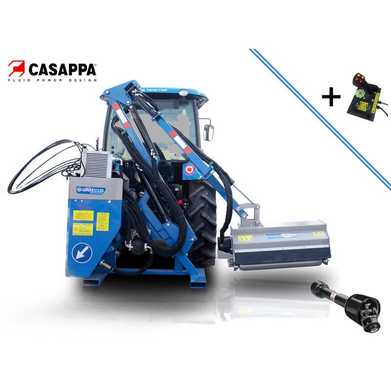 Τηλεσκοπικός Καταστροφέας με βραχιόνα, joystick, αυτόνομος για τρακτέρ | μεσαίου τύπου | MTK120-Joystick