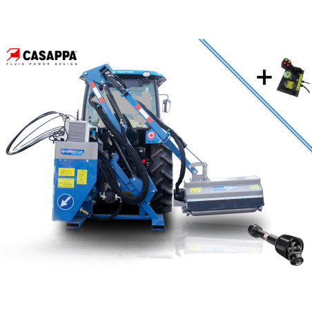 Τηλεσκοπικός Καταστροφέας με βραχιόνα, joystick, αυτόνομος για τρακτέρ | μεσαίου τύπου | MTK120-Joystick