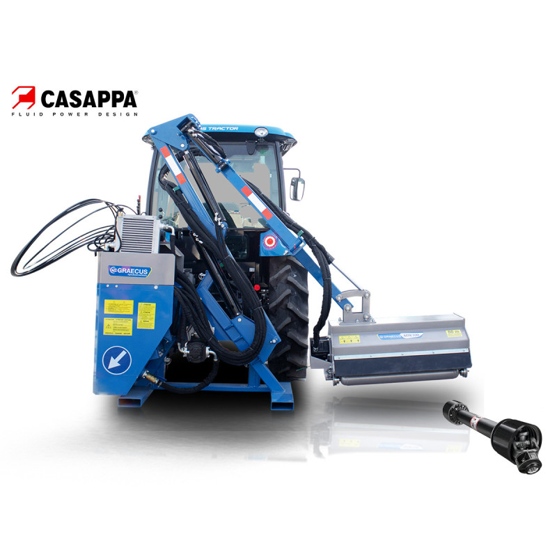 Τηλεσκοπικός Καταστροφέας με βραχιόνα, αυτόνομος για τρακτέρ | μεσαίου τύπου | MTK120