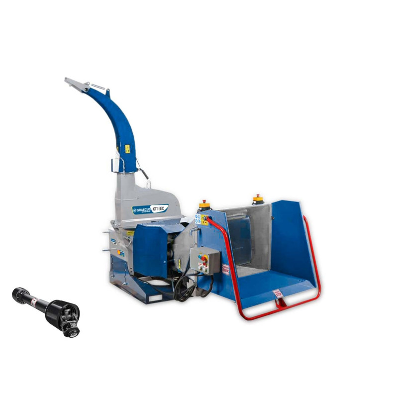 Κλαδοτεμαχιστής με υδραυλική τροφοδοσία και σύστημα κατα της απόφραξης KT15EC