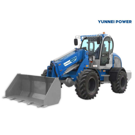 Τηλεσκοπικός σπαστός τροχοφόρος φορτωτής 4×4 4WD| Μέγιστη ανύψωση 4,8m| Ικανότητα φόρτωσης έως 2.3Τ| Καμπίνα A/C| STAGE V| T-LD23 Cab