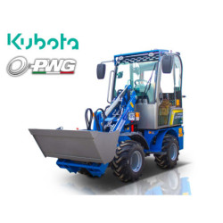 Μίνι σπαστός υδροστατικός τροχοφόρος φορτωτής με καμπίνα 4x4 4WD | LD07 HST Cab Kubota