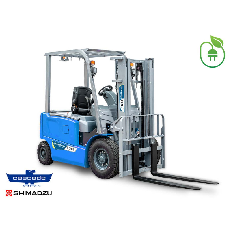 Κλάρκ 1.8Τ ηλεκτρικό με μπαταρία λιθίου | Duplex 3000mm | υδραυλική πλάγια μετατόπιση | πιρούνια 1220mm FEN18-Lithium