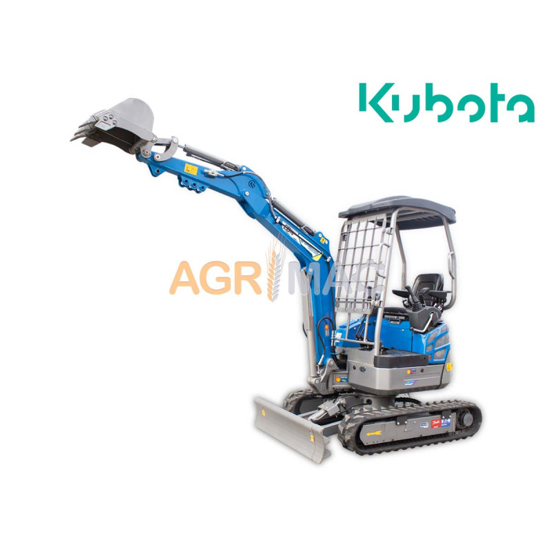 Μίνι τσαπάκι 1.6T, Kubota Diesel, με περιστροφή στην μπούμα, πλαϊνούς μοχλούς χειρισμού και γραμμή σφύρας EB16-ADVANCED