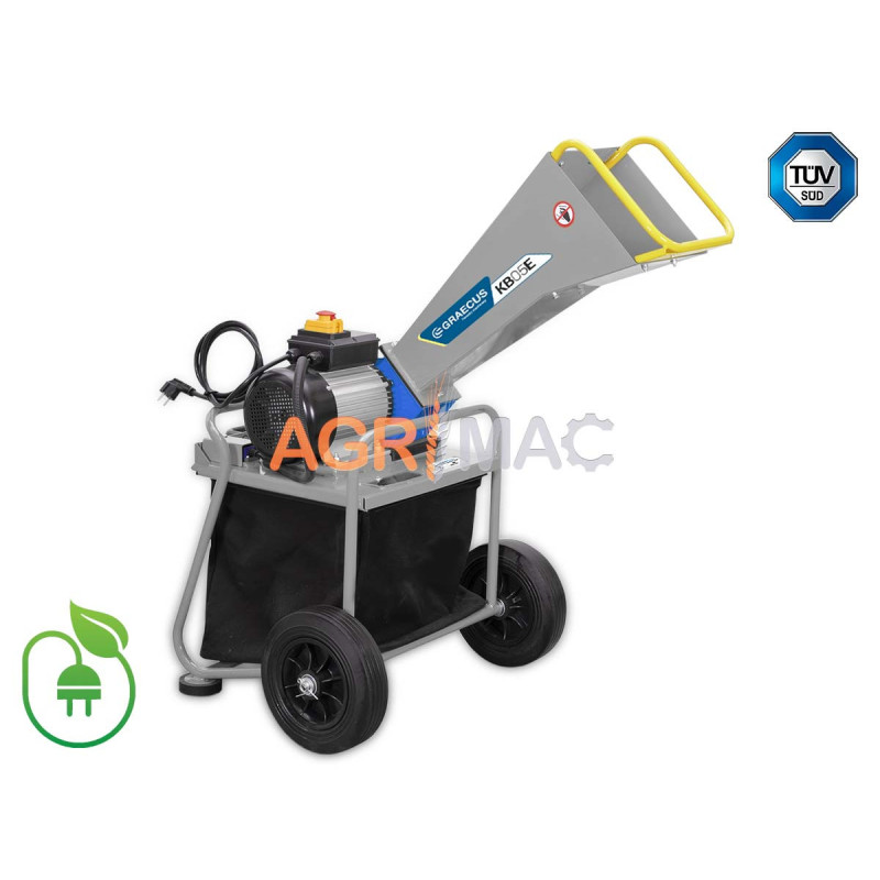 Κλαδοτεμαχιστής με ηλεκτρικό κινητήρα 2,8 kW και κάδο συλλογής 65 λίτρα | KB05E