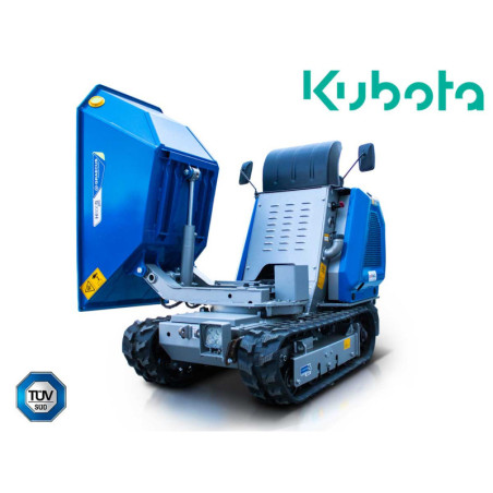 Ντάμπερ , υδροστατικό με υδραυλική πλευρική εκκένωση, πλατφόρμα αναβάτη 800kg Diesel KUBOTA H800S PRO