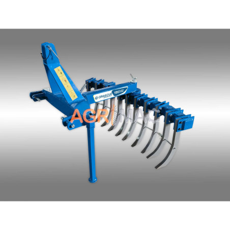 Πετροσυλλέκτης για τρακτέρ, με Hardox 450 σταβάρια και 360º περιστροφή YBS225