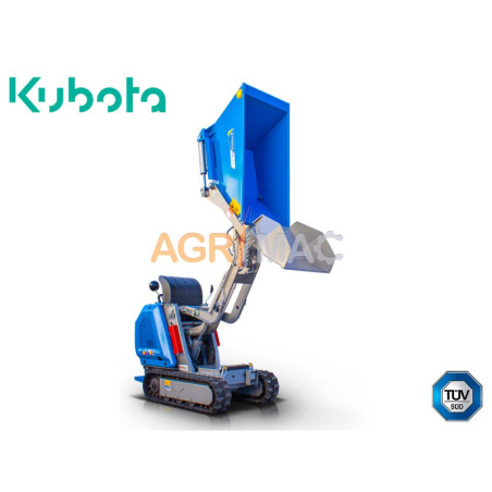Ντάμπερ Diesel Kubota, υδροστατικό με φορτωτή και υψηλή ανατροπή 800kg HT800FL-PRO