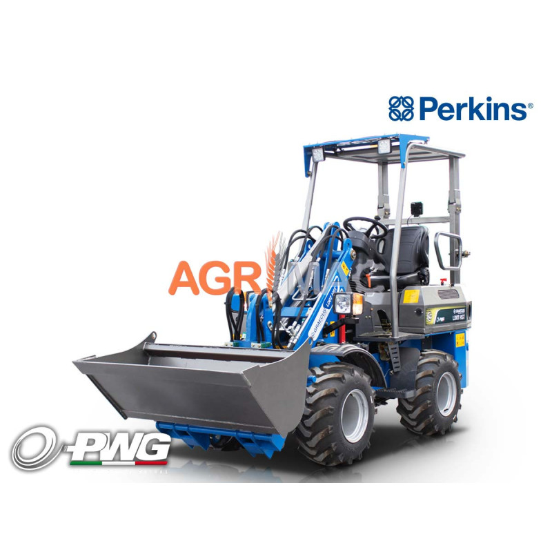 Μίνι σπαστός υδροστατικός τροχοφόρος φορτωτής 4x4 4WD | LD07 HST Perkins