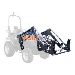 Φορτωτής FL400 Pro αυτόματη ευθυγράμμιση κουβά, ανυψωτική ικανότητα 400kg, ύψος ανύψωσης 2000mm, ταχυσύνδεσμος eurohitch