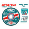 TOTAL ΔΙΣΚΟΣ ΚΟΠΗΣ ΙΝΟΧ - ΜΕΤΑΛΛΟΥ 115 Χ 1.2mm ΣΕ ΠΛΑΣΤΙΚΟ ΚΟΥΤΑΚΙ 50ΤΕΜ (TAC22111550)