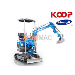 Μικρός ερπυστριοφόρος εκσκαφέας 1T, Diesel, με περιστροφή στην μπούμα, πτυσσόμενες ερπύστριες και γραμμή σφύρας EB10-XL