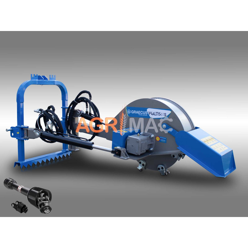 Καταστροφέας κορμών με υδραυλική ανύψωση και περιστροφή VGALTIS 61S
