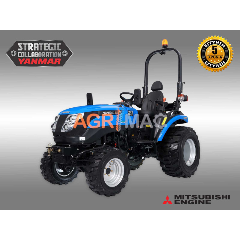 Τρακτέρ μικρό με ρεβέρσα | Μίνι αμπελουργικό δενδροκομικό | Κινητήρας Mitsubishi | SOLIS - YANMAR S26 9+9