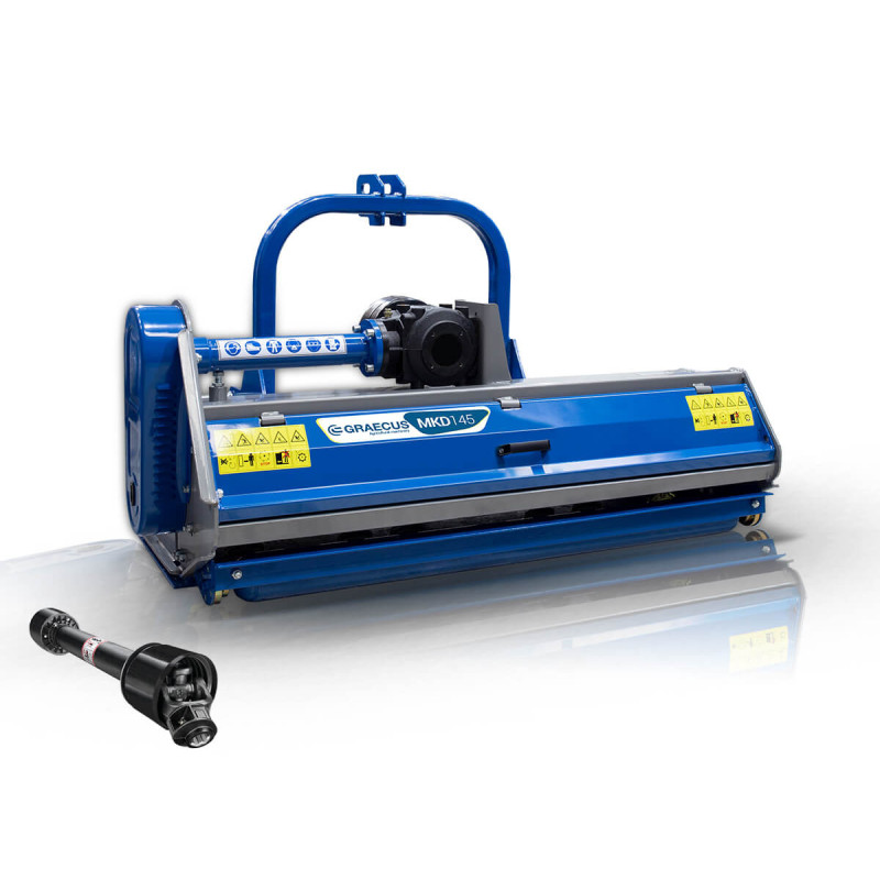 Καταστροφέας μεσαίου τύπου με πόρτα για χόρτα και κλαδιά. Ιδανικός για μικρά και μεσαία τρακτέρ. GRAECUS MKD105