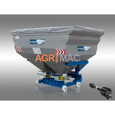 Λιπασματοδιανομέας υδραυλικός με διπλή φτερωτή 2L1500H