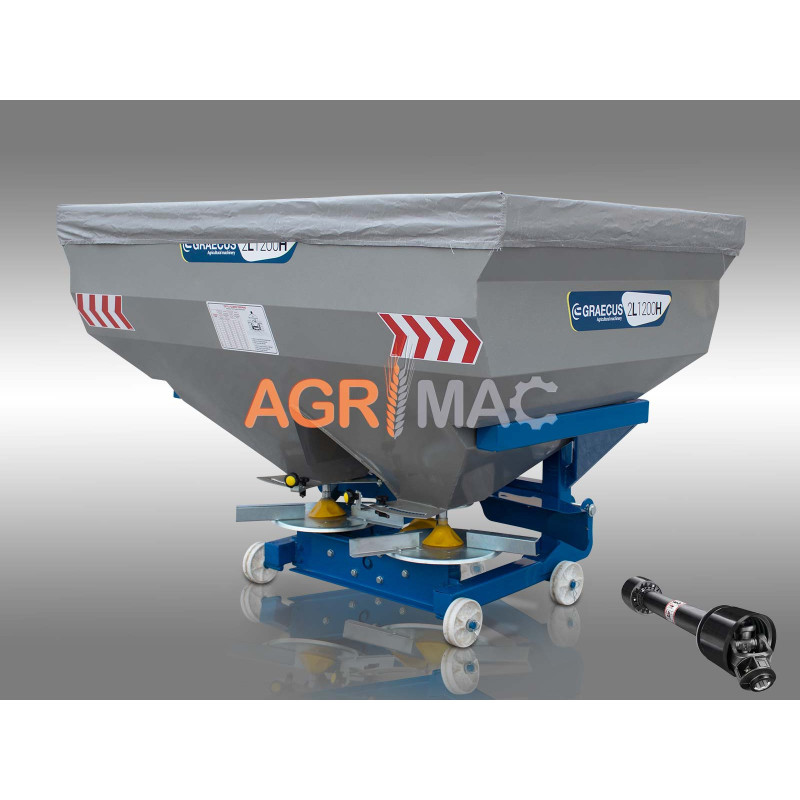 Λιπασματοδιανομέας υδραυλικός με διπλή φτερωτή 2L1000H