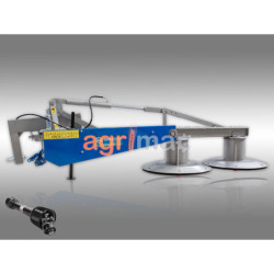 Χορτοκοπτικό 2 δίσκων με υδραυλική ανύψωση DX185-H