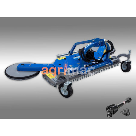 Χορτοκοπτικό με διπλό τρελό υδραυλικά μετατοπιζόμενο DTS170-H