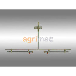 Μπάρα ζιζανιοκτονίας κάλυψης 10-12m με 2 ακροφύσια 110°, στις άκρες 2 ακροφύσια MAGNOJET, γαλβανιζέ με ρύθμιση ύψους HYPRO XTpro