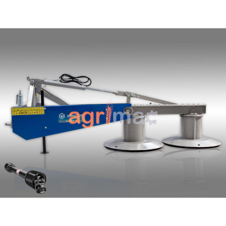 Χορτοκοπτικό 2 δίσκων με υδραυλική ανύψωση DX165-H