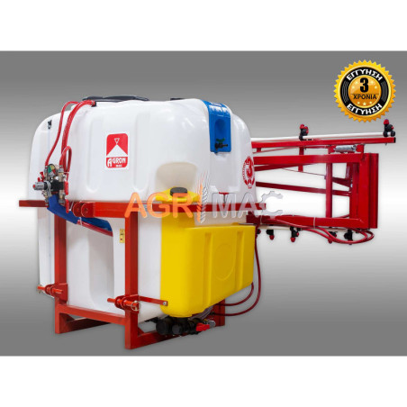 700L/10m Ραντιστικο-Ψεκαστικο 3 καζάνια αναρτώμενο με 10 μέτρα μπάρα PA700+AD10